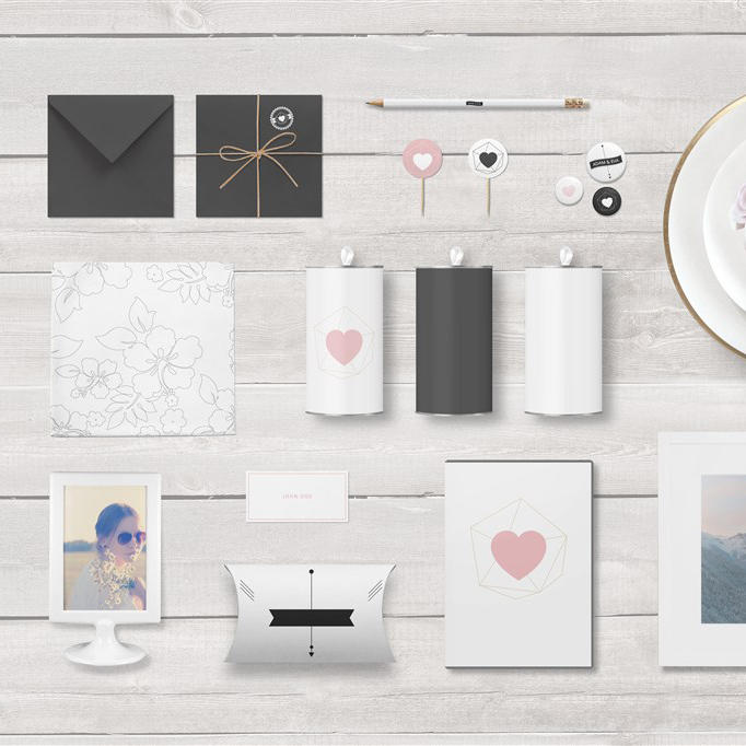 相册相框信封包装样机