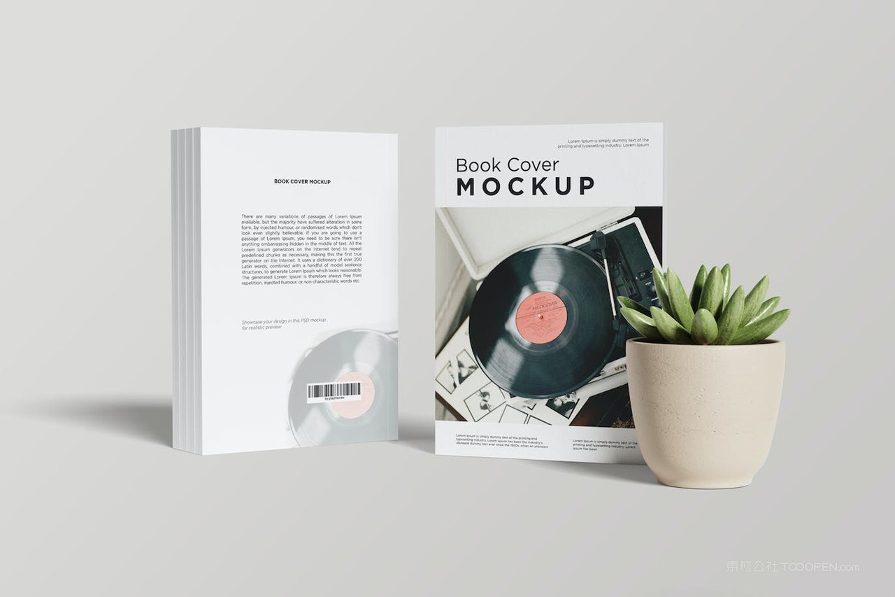书籍封面设计样机