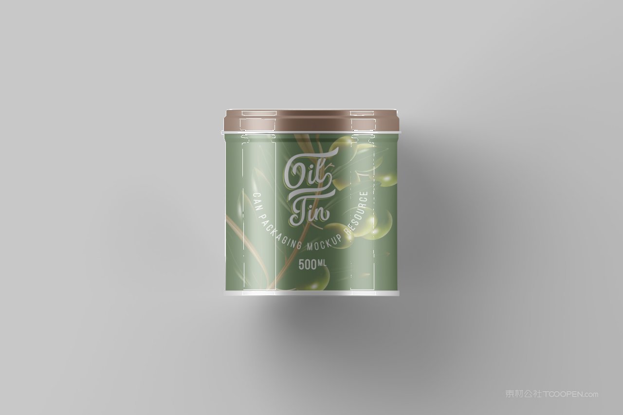 【2051期】绿色圆筒茶叶筒包装样机 (8)