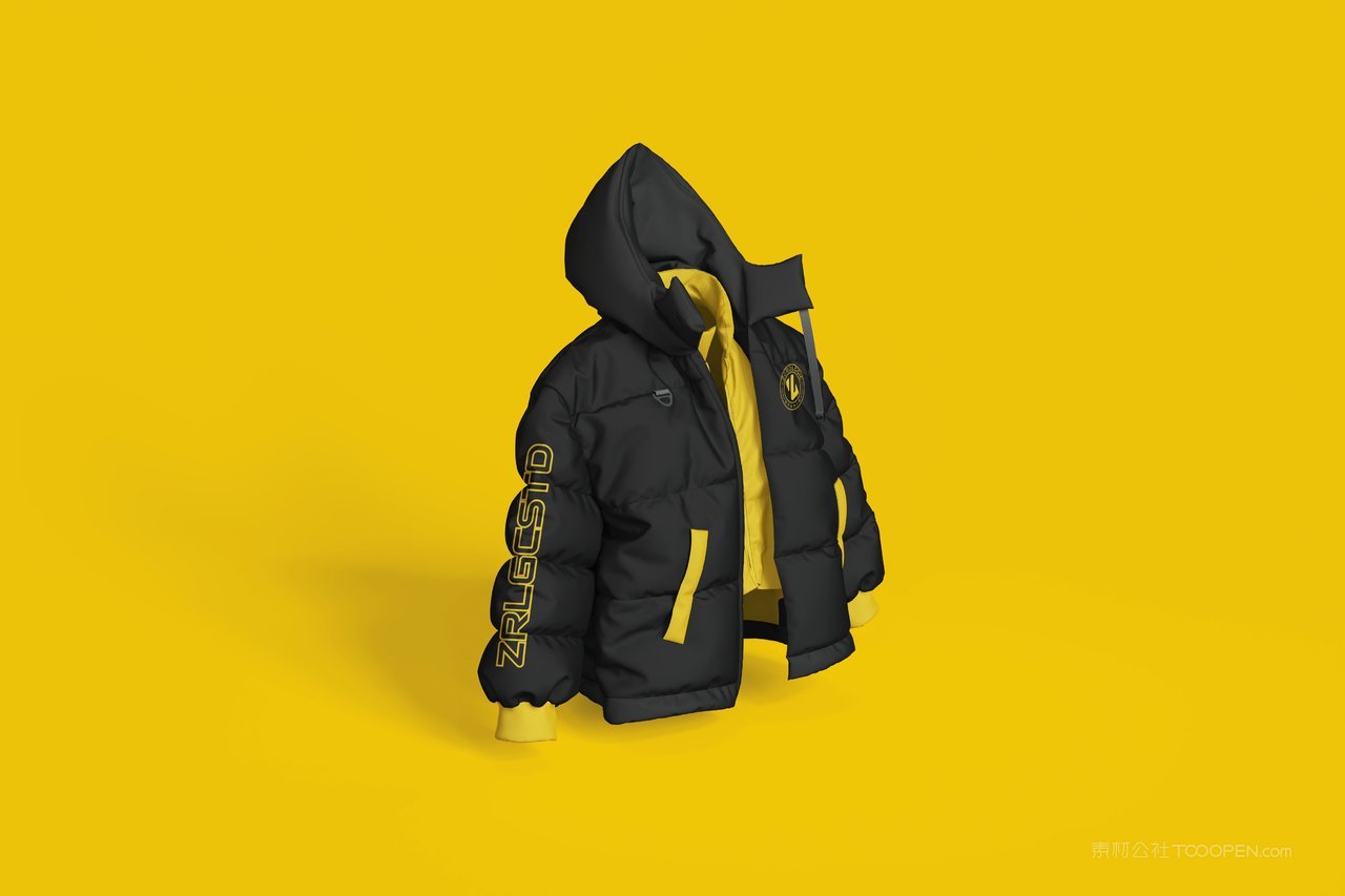 男士羽绒服样机