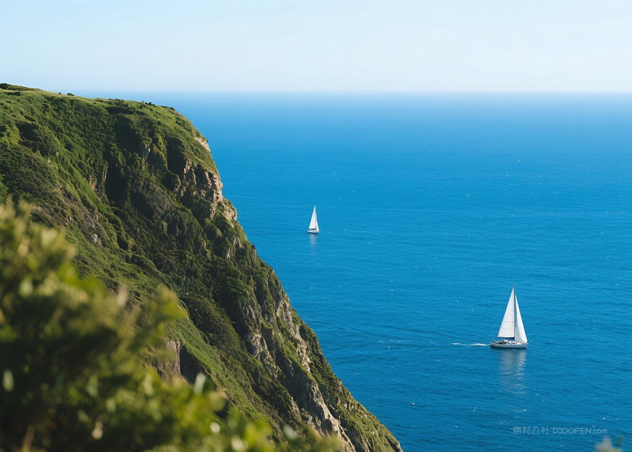 唯美海滩天空风景海景大海海边海浪