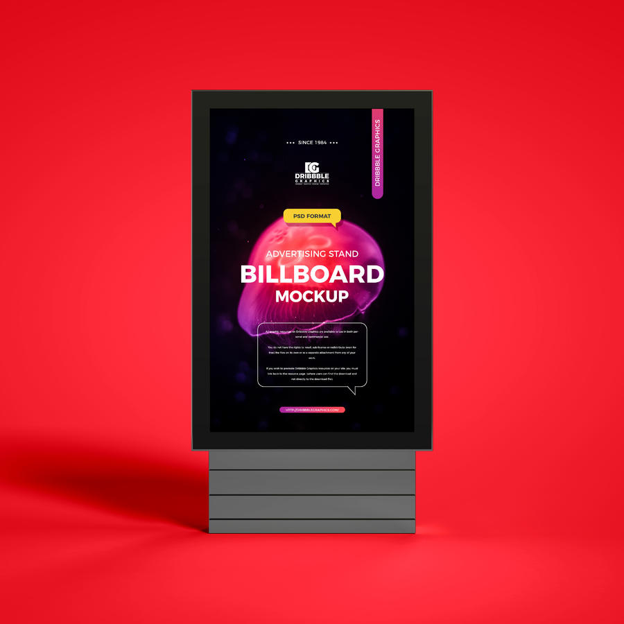 广告台广告牌样机