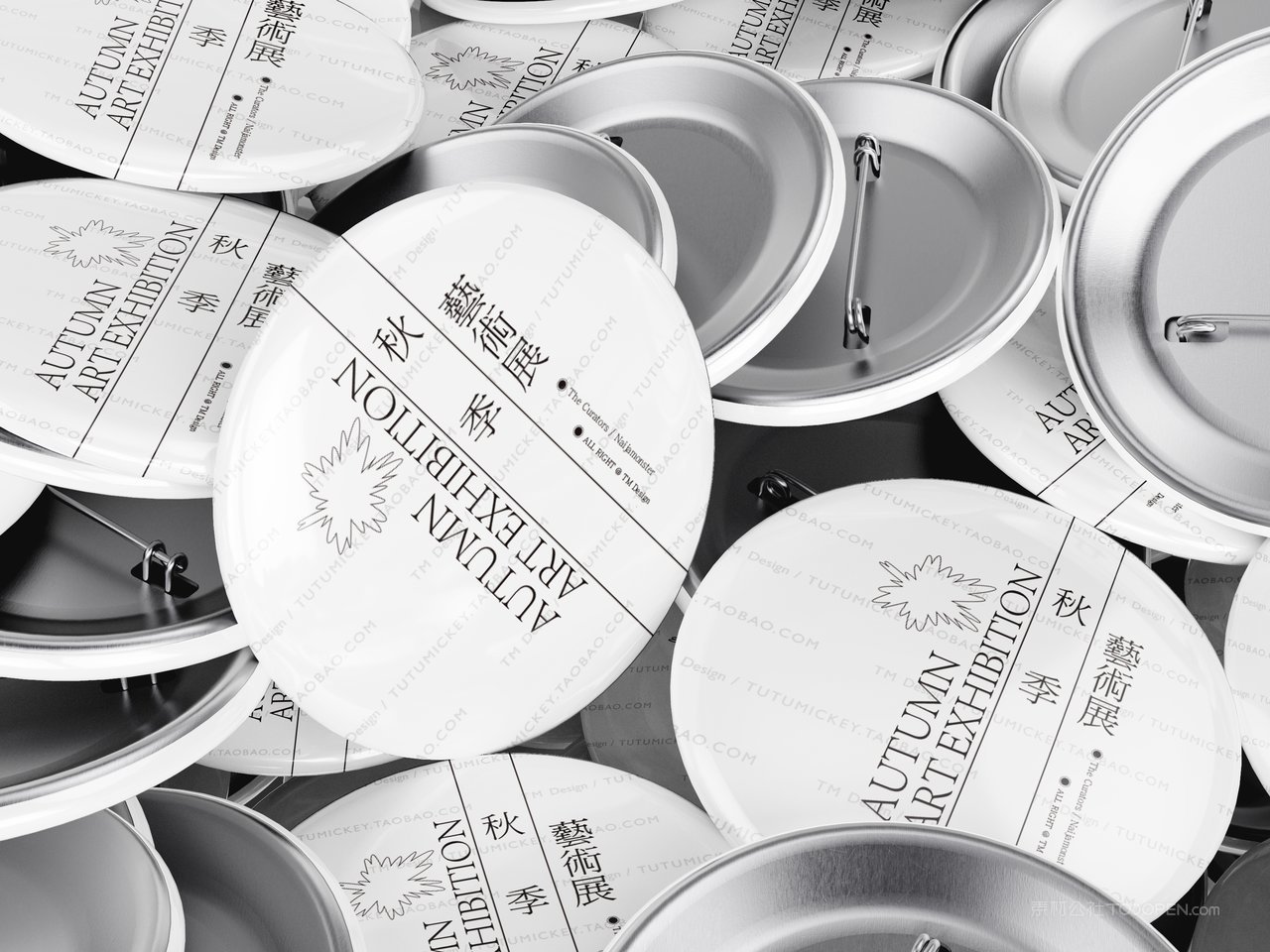 26 徽章秋季艺术展文创艺术品牌vi样机