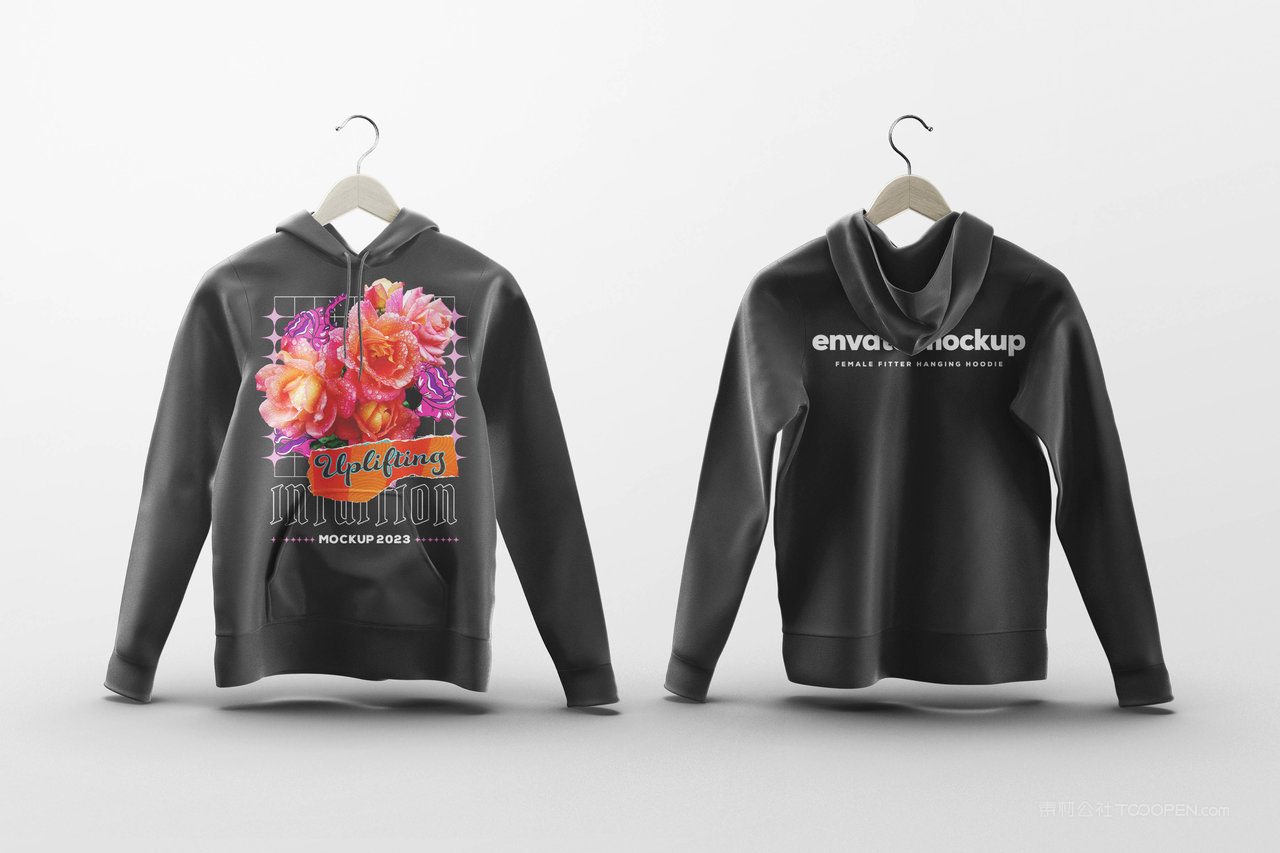 晾挂女款连帽衫样机