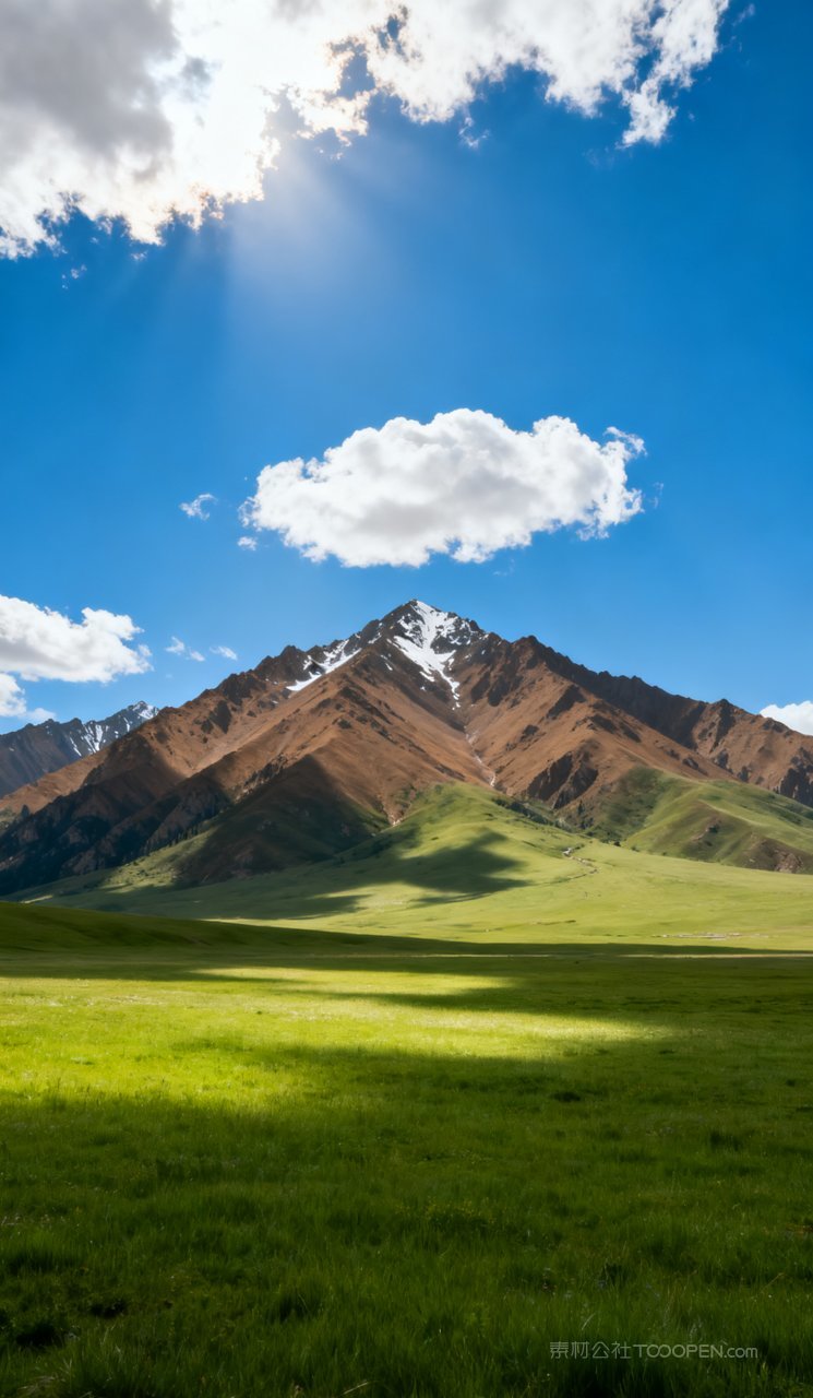 蓝天景色风景云彩景观草地自然草原天空唯美