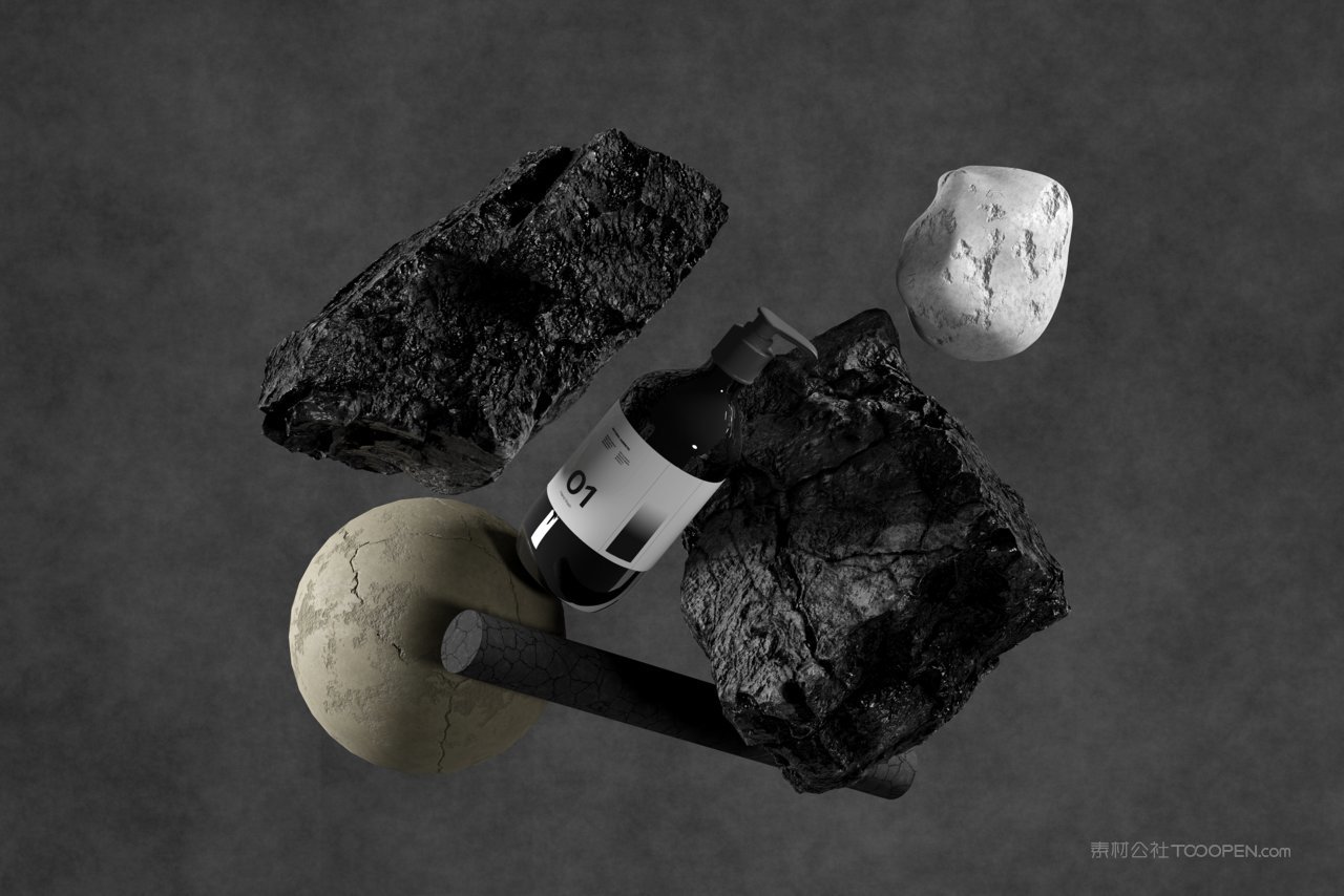 化妆品泵瓶样机