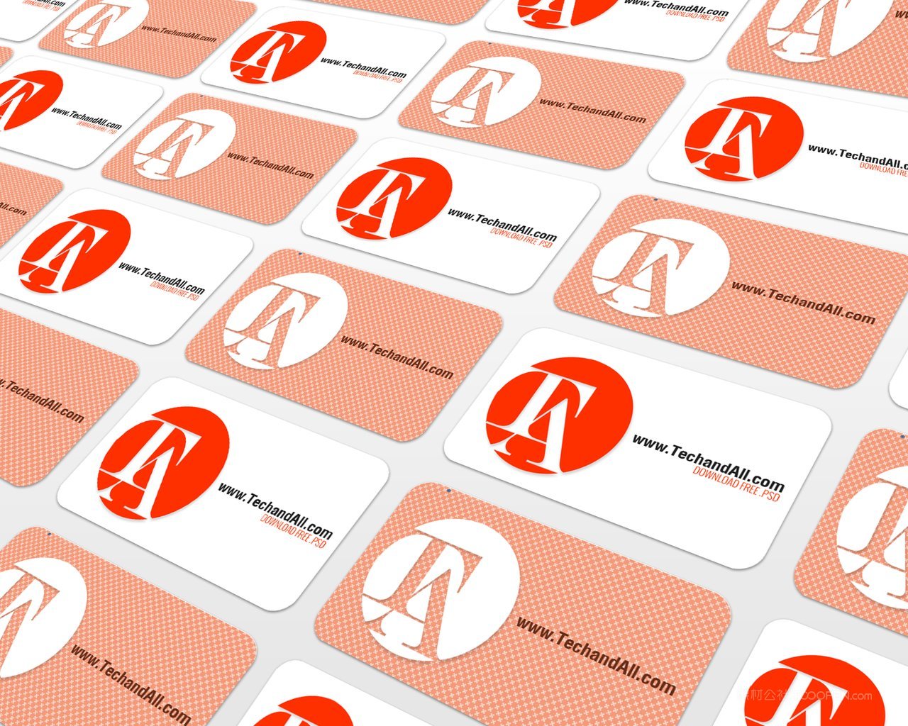 平铺名片贴图场景样机 (3)