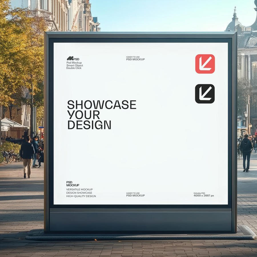 街道广告牌样机