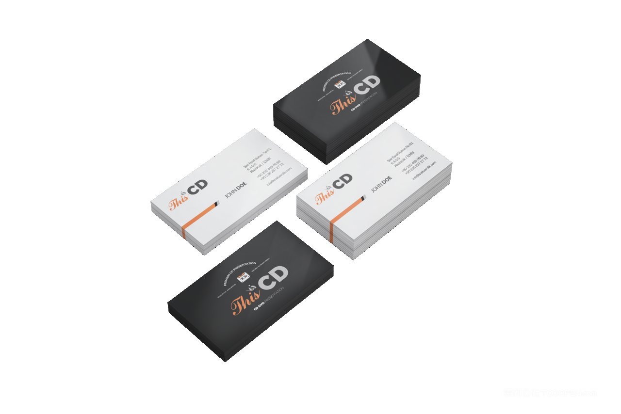 简洁商务名片吊牌企业ps样机 (7)