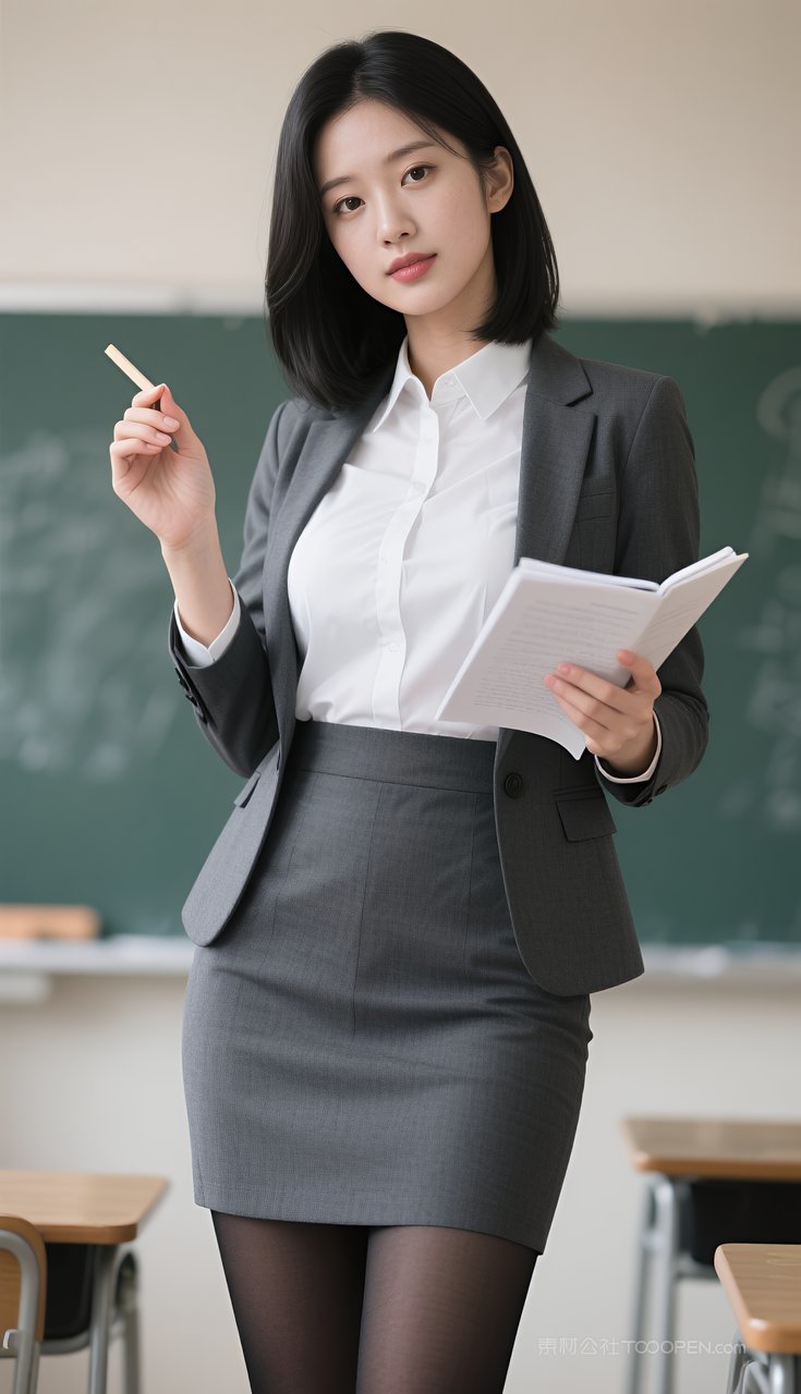 美女长腿性感制服短裙美艳丝袜