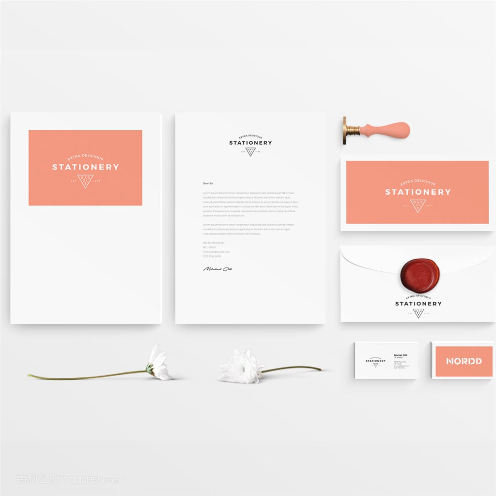 服装品牌vi样机贴图模板