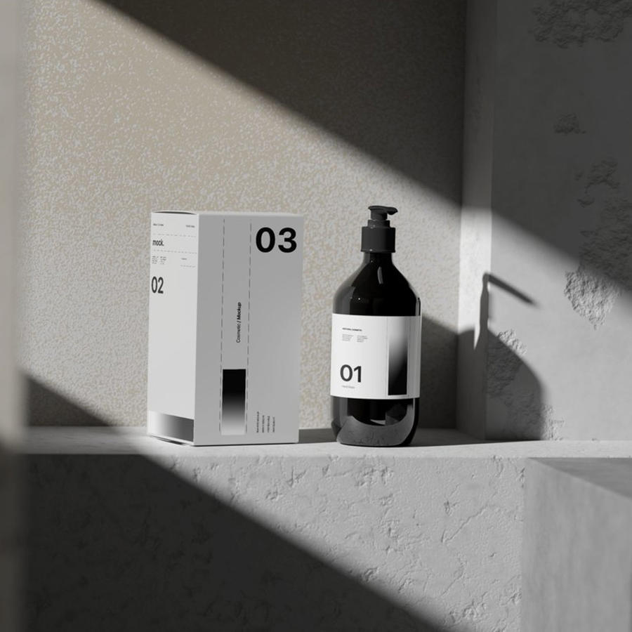 洗发水包装场景样机