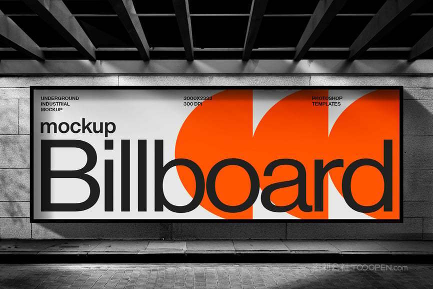 地下广告牌样机