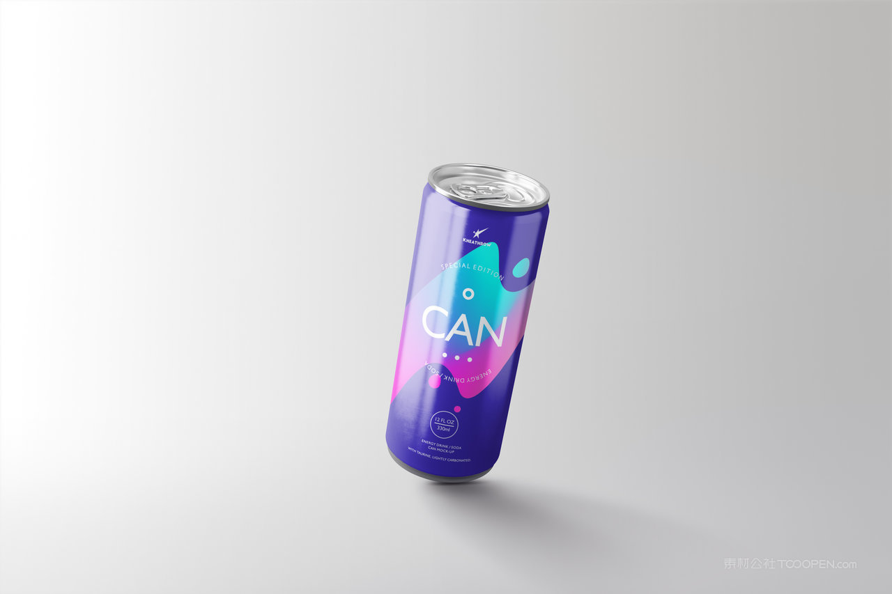 炫彩撞色易拉罐饮料包装样机 (7)