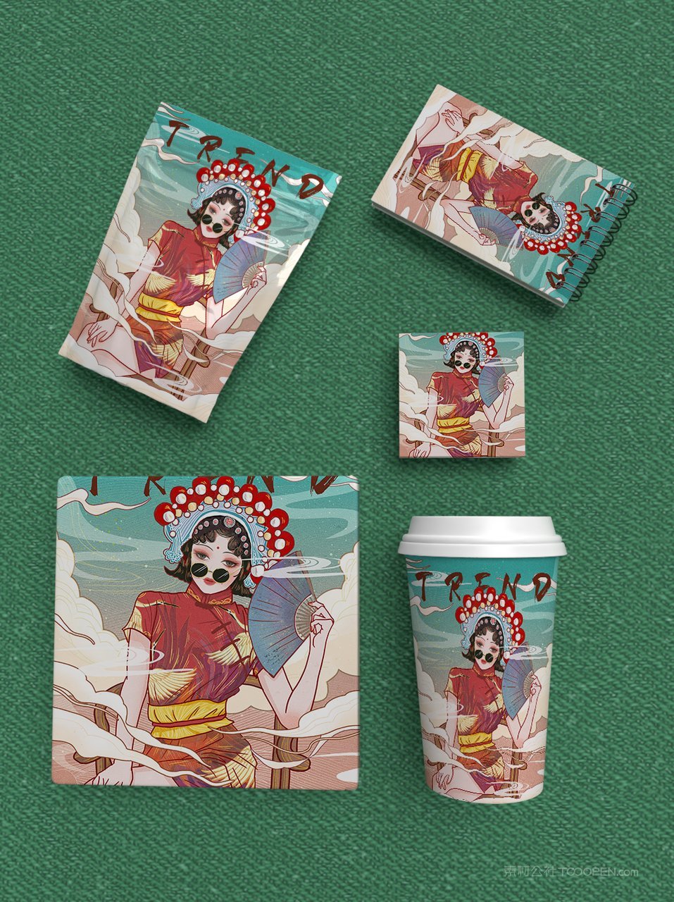 食品罐装礼盒茶叶盒包装产品场景样机 (14)