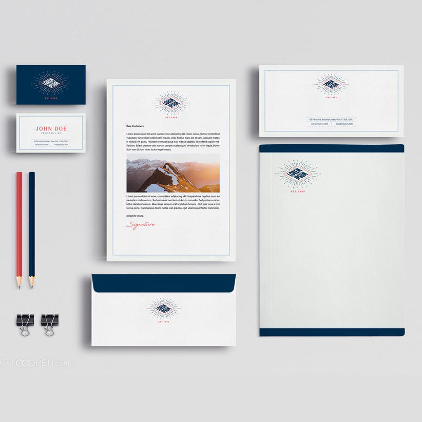 商务品牌vi样机