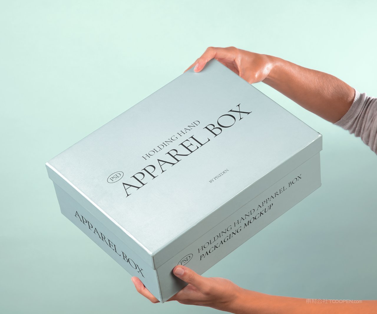 长方形潮玩文创包装纸盒vi贴图样机 (8)