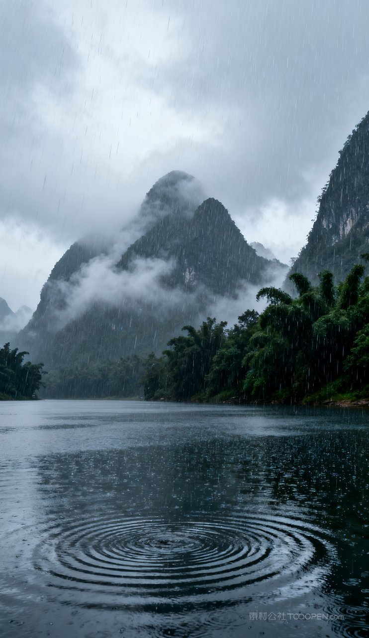 高清天空蓝天意境山水青山唯美山峰