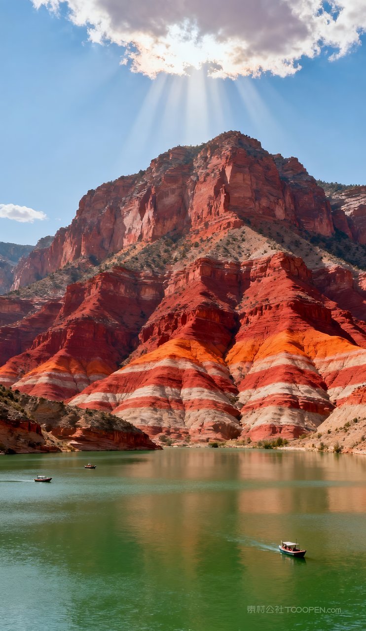 意境湖泊山水唯美蓝天山峰天空青山