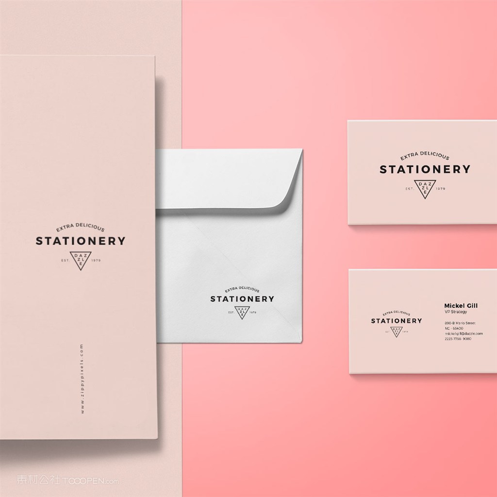 服装品牌vi样机模板