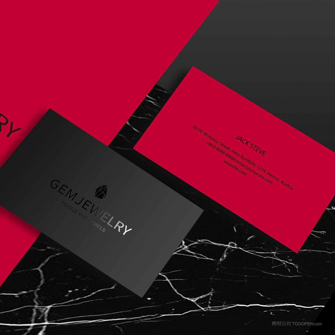 珠宝品牌VI贴图样机