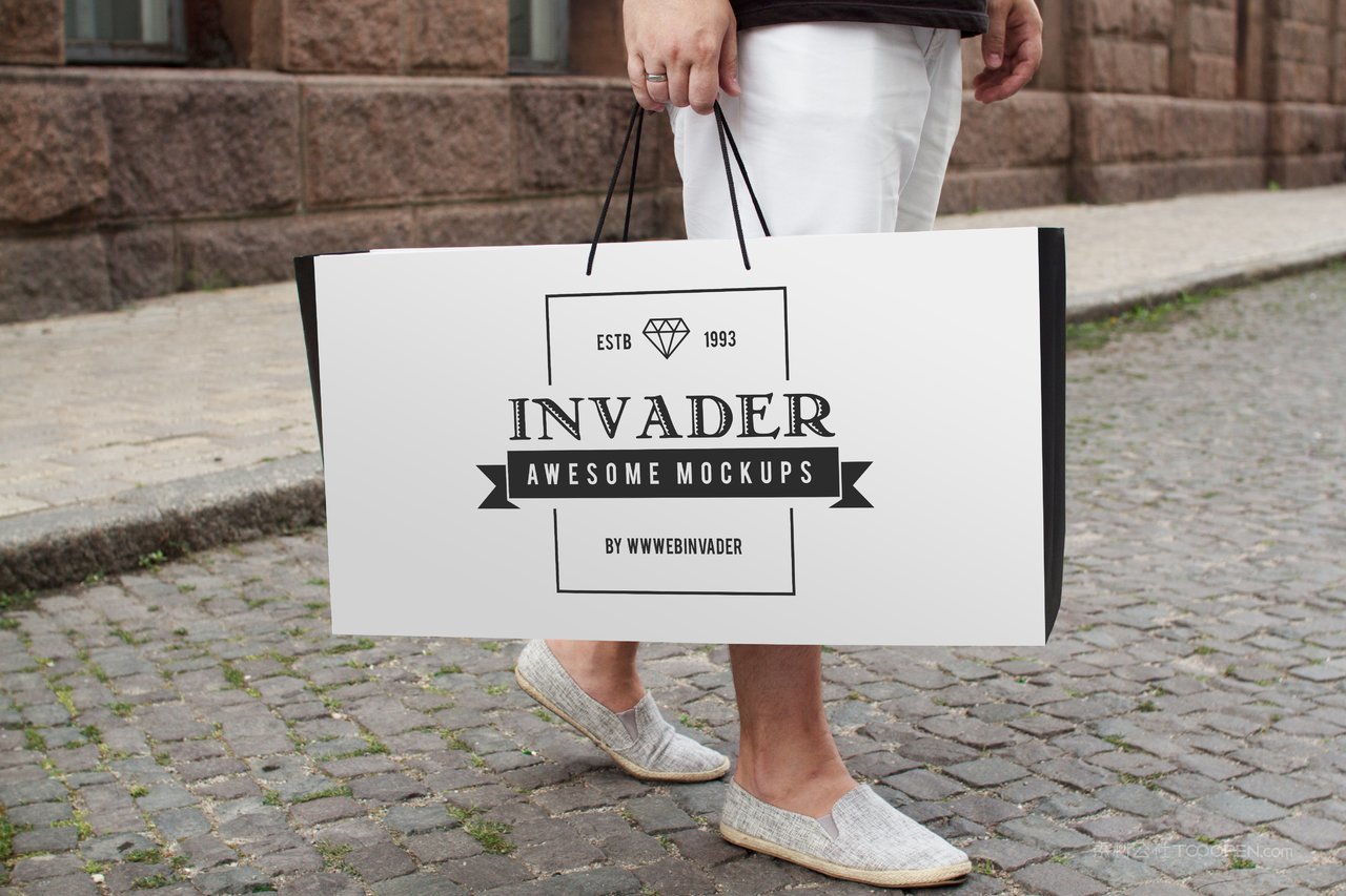 手提袋效果样机素材