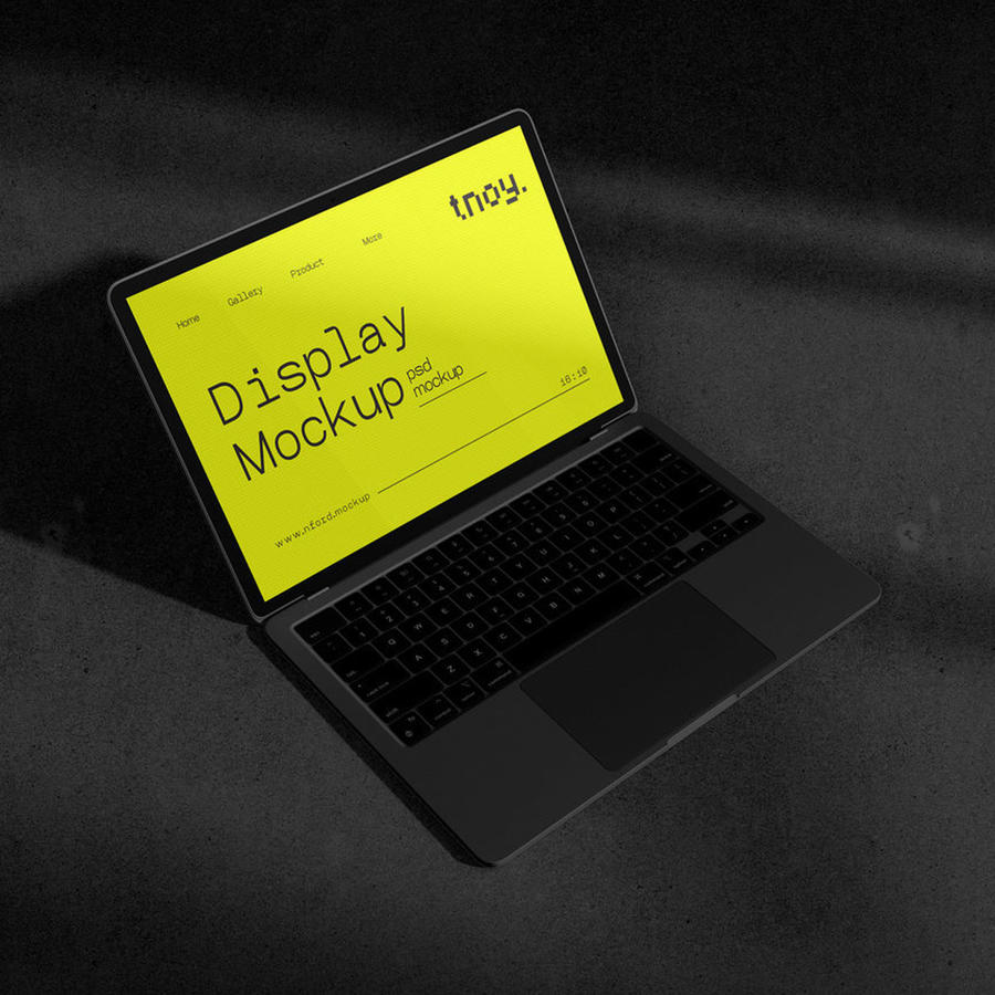 深色macbookpro样机