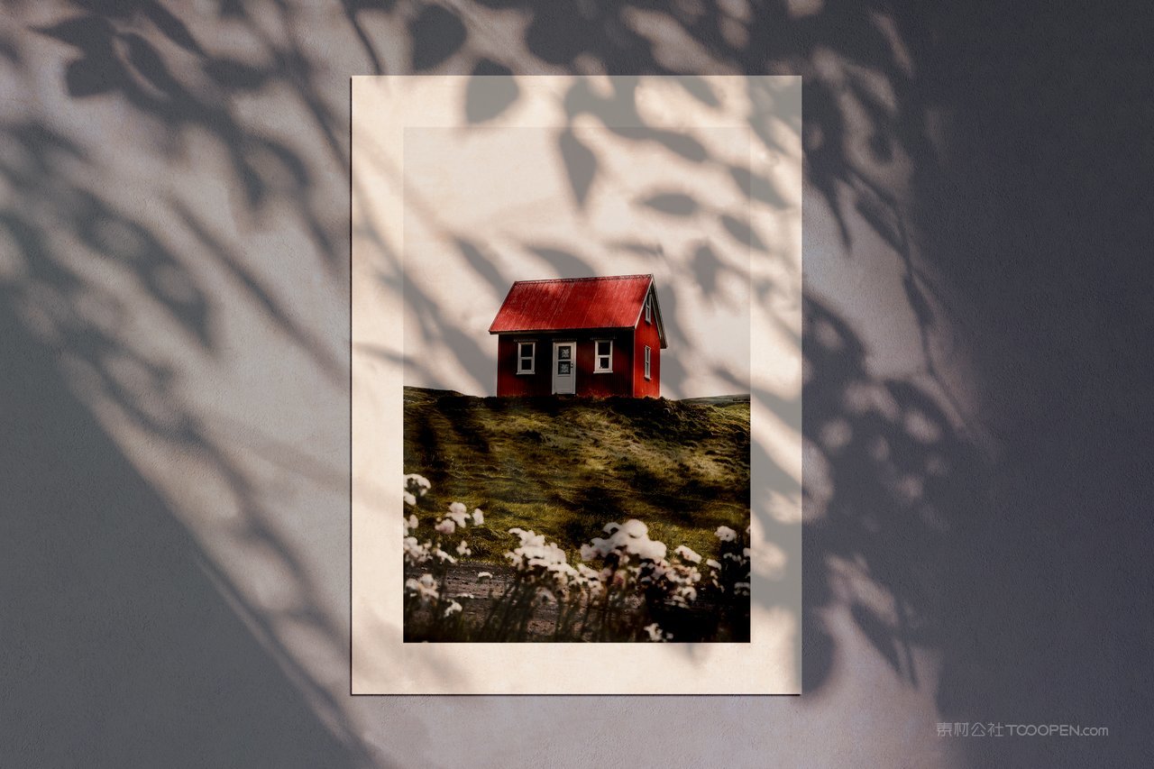 复古文艺光影海报样机 (1)