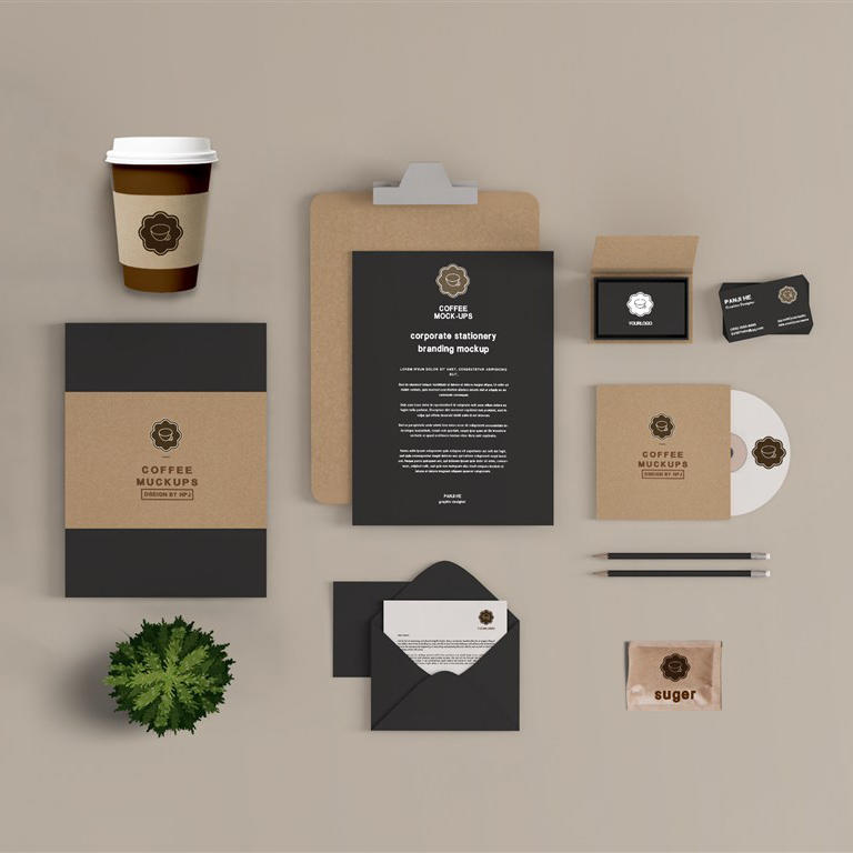 餐馆餐厅酒店咖啡厅企业vi样机