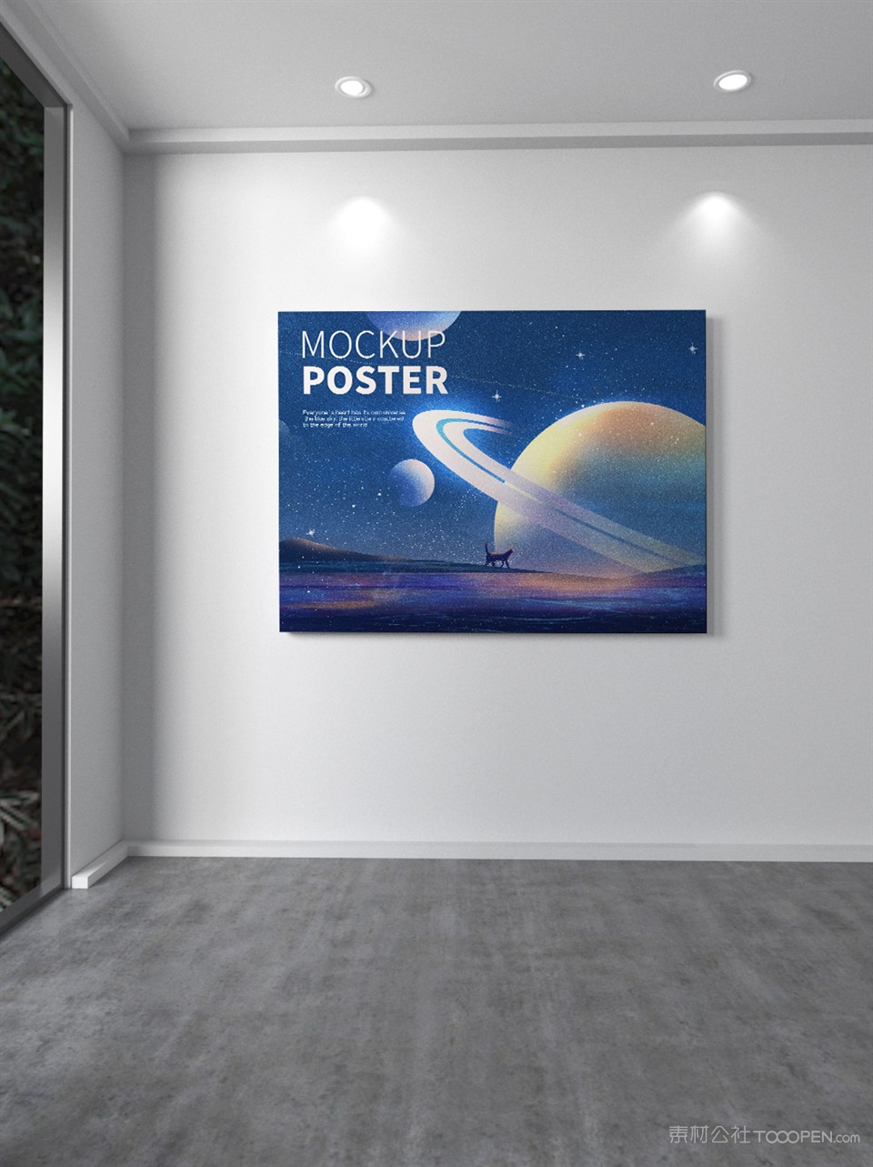 室内海报样机