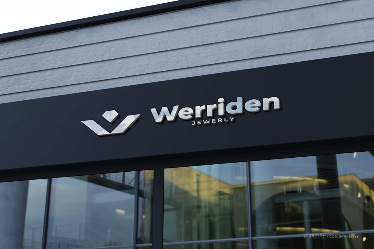 【2165期】建筑标志logo样机 (2)