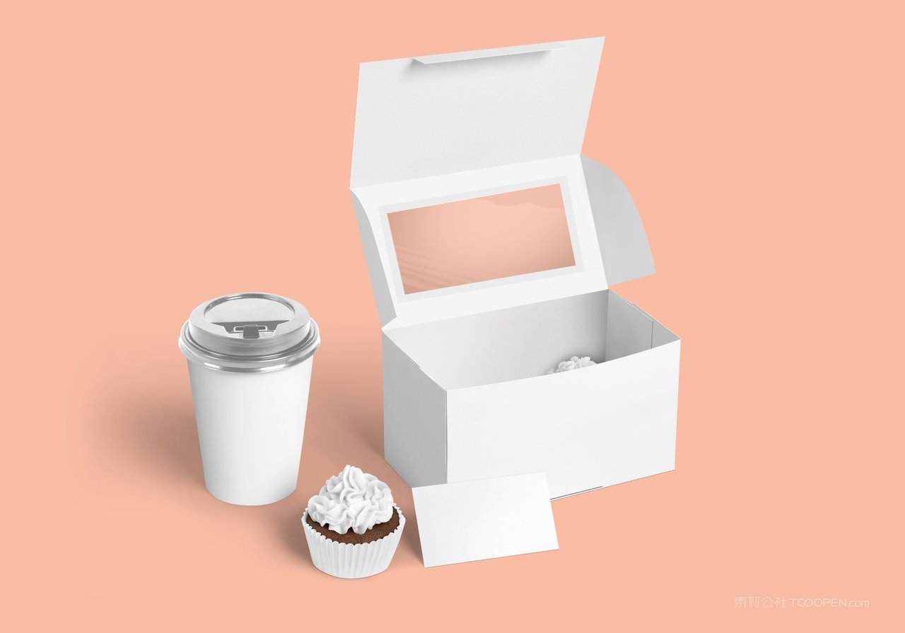 纸盒蛋糕盒样机 (1)