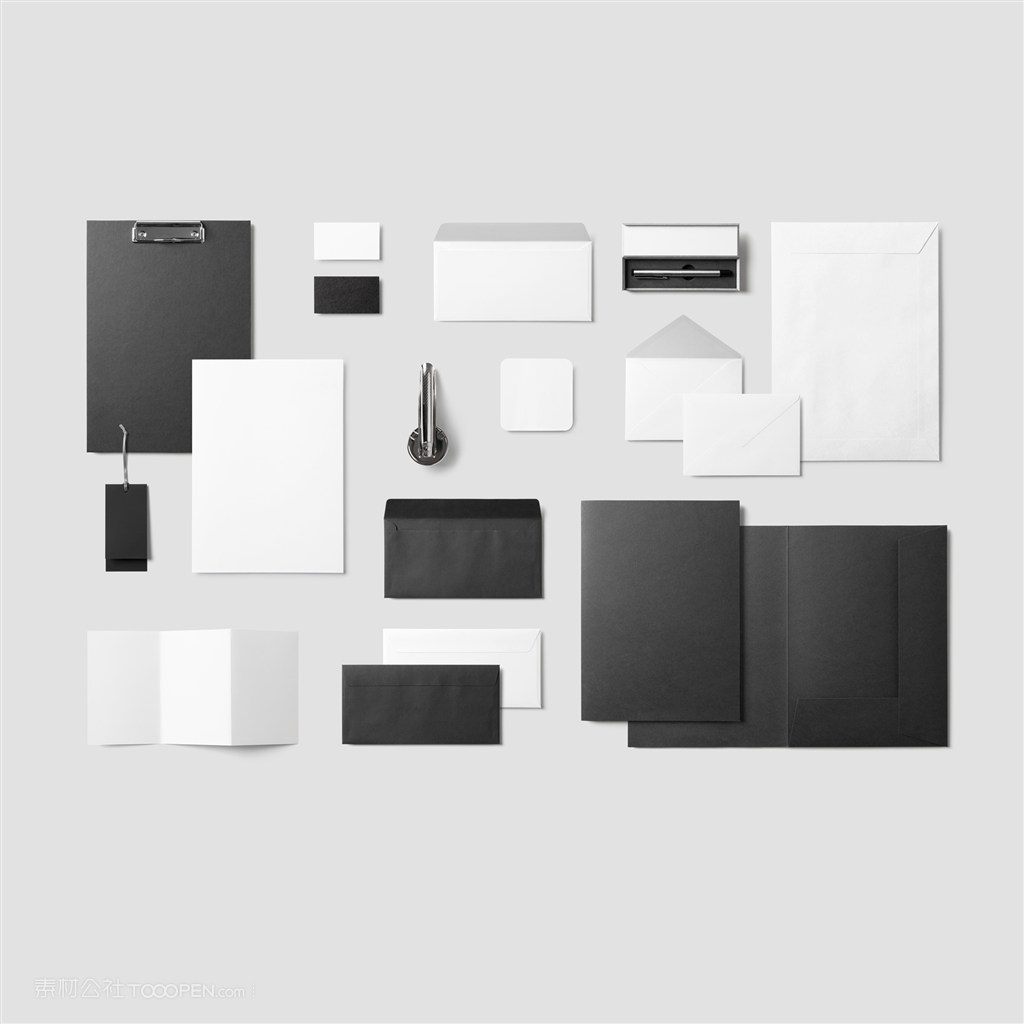 文件夹信纸信封档案袋文件夹折页名片笔盒标签封套样机