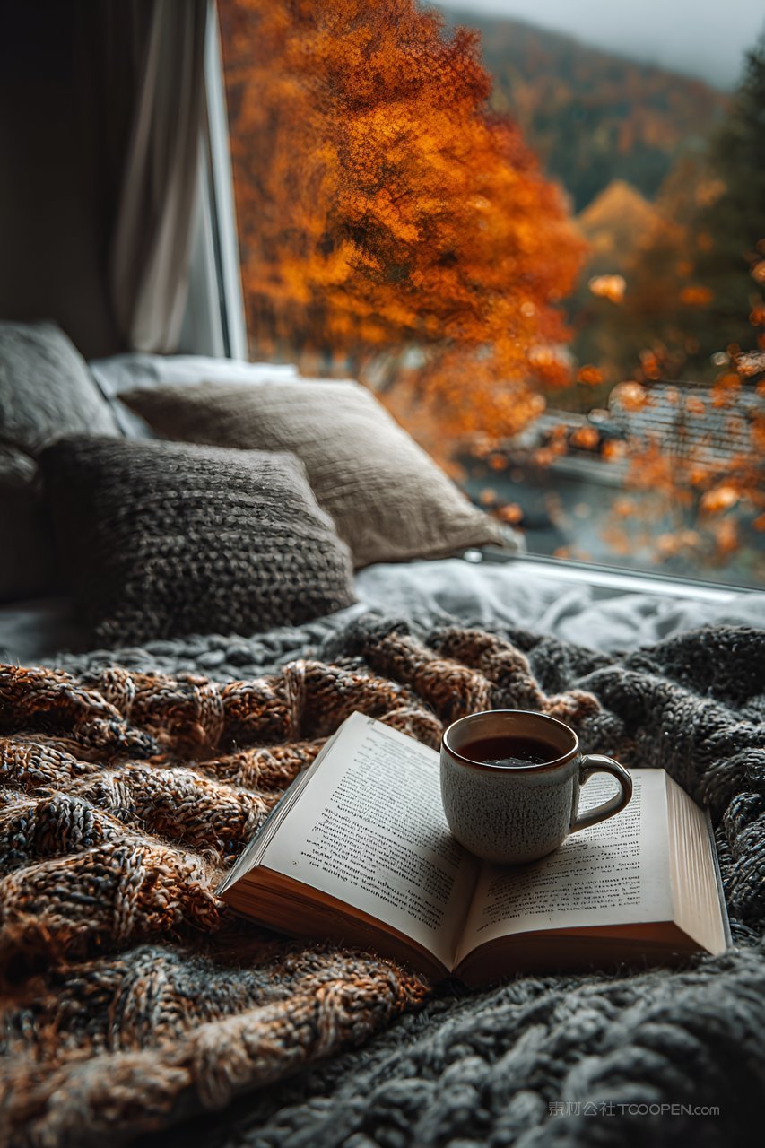 咖啡秋季自然景色