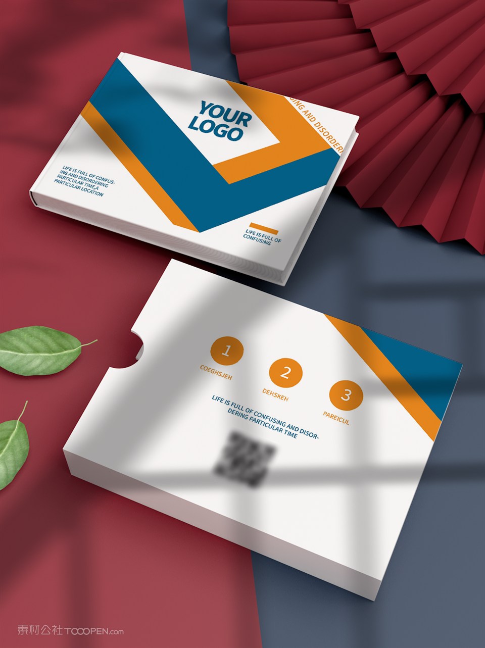 封套古风中国风书籍画册横版样机