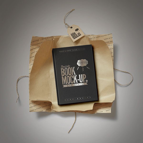 包装的画册样机