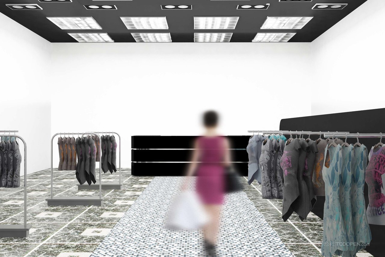 时尚服装店样机