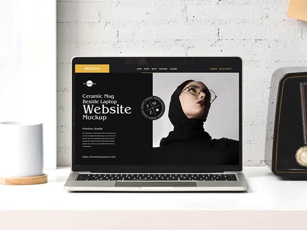 笔记本电脑网站样机