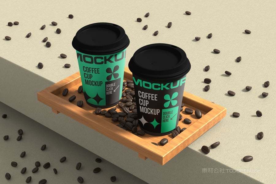 咖啡杯场景样机