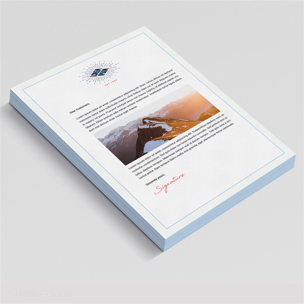 商务文档小样贴图样机