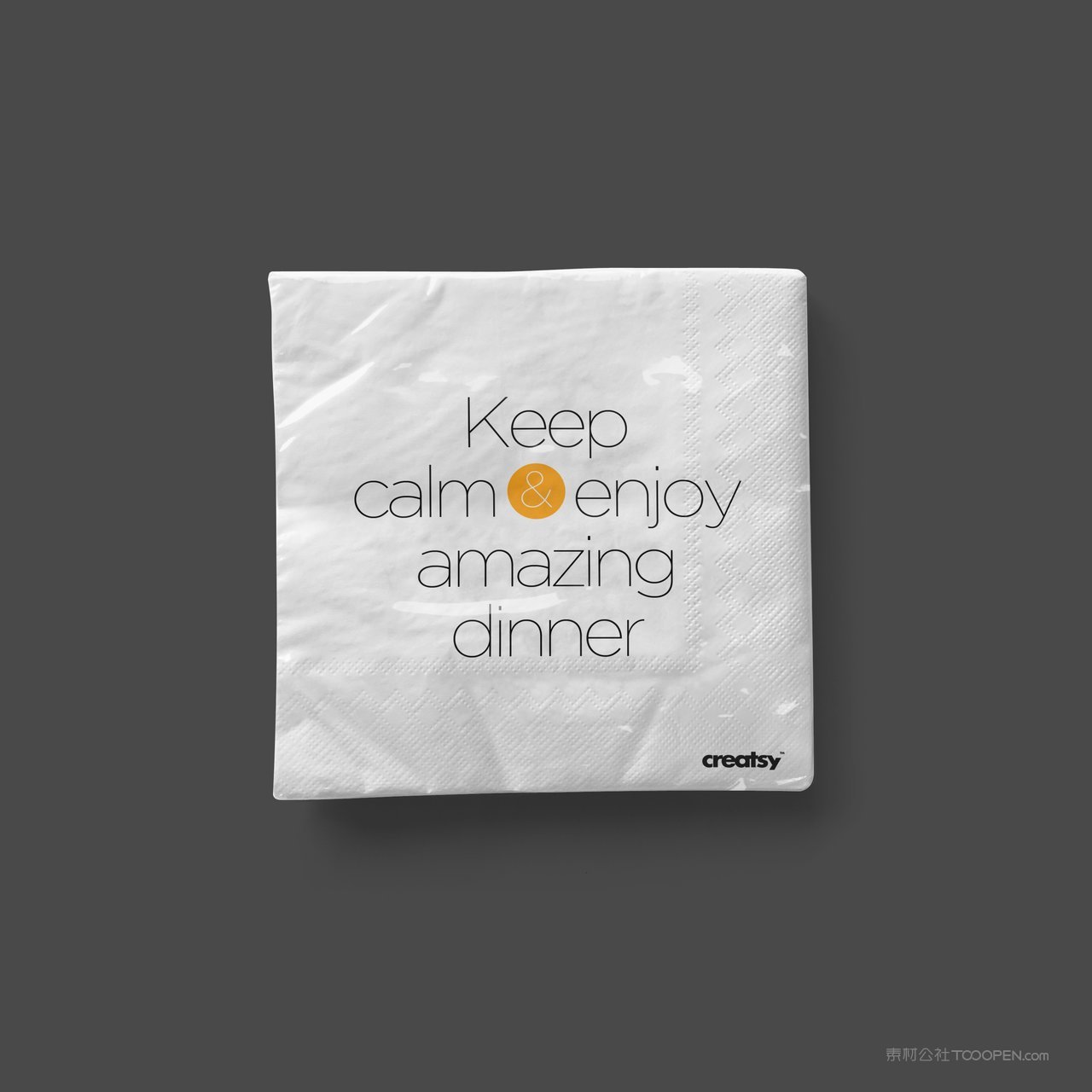 餐巾纸餐饮品牌纸巾效果图展示vi样机 (12)