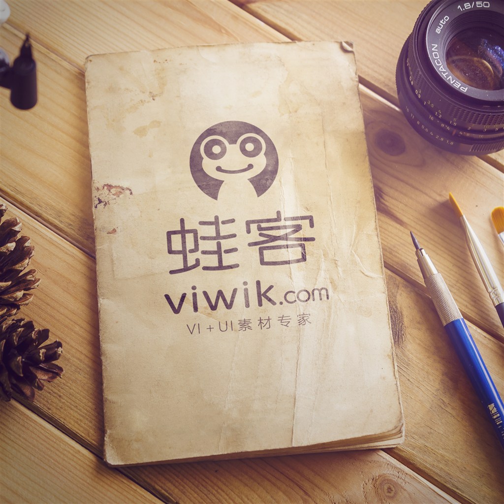 复古本子画册绘本样机