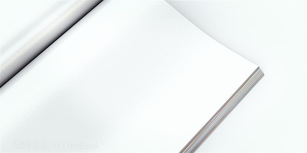 打开的书空白样机