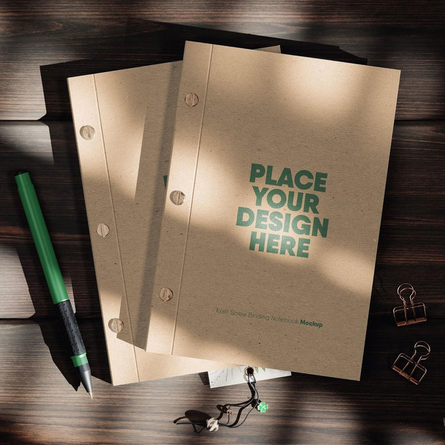 螺丝装订笔记本样机