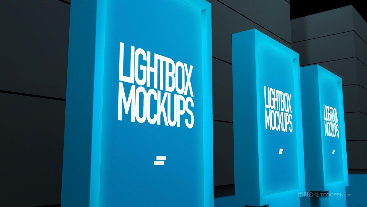 机场灯箱海报样机