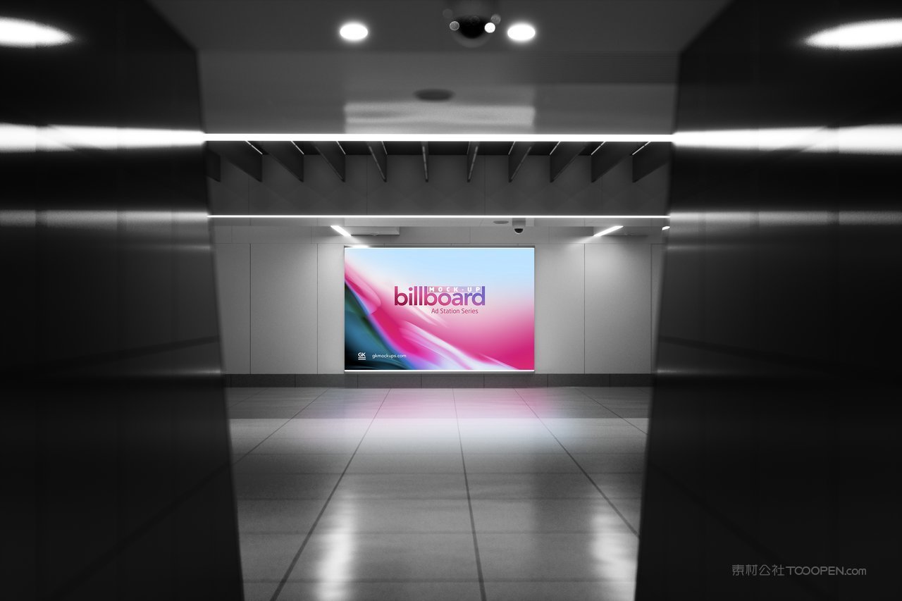 商场灯箱广告牌样机