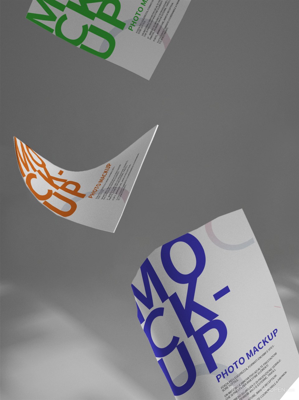 非常规形状海报样机素材