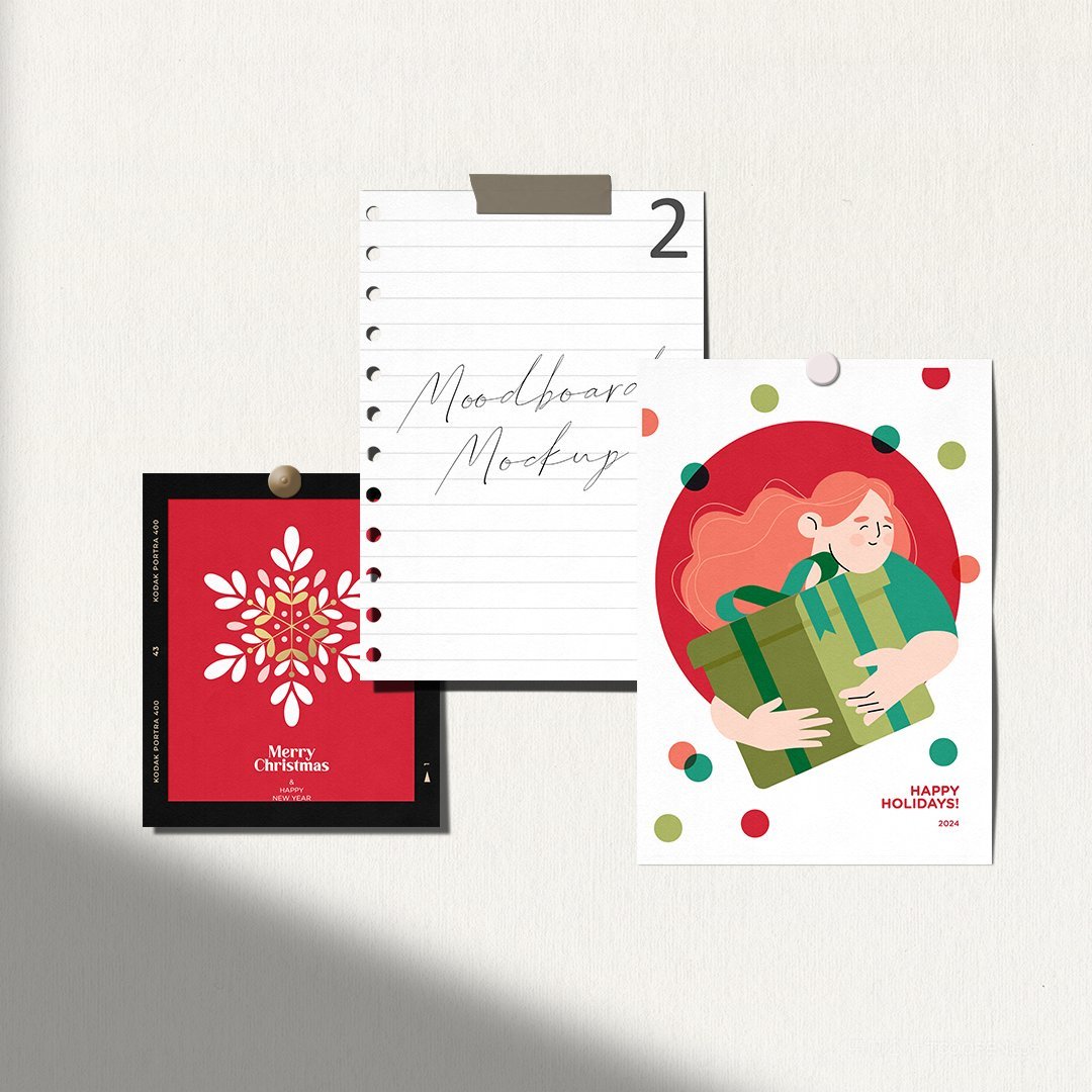 【1978期】相片背景墙样机 (15)