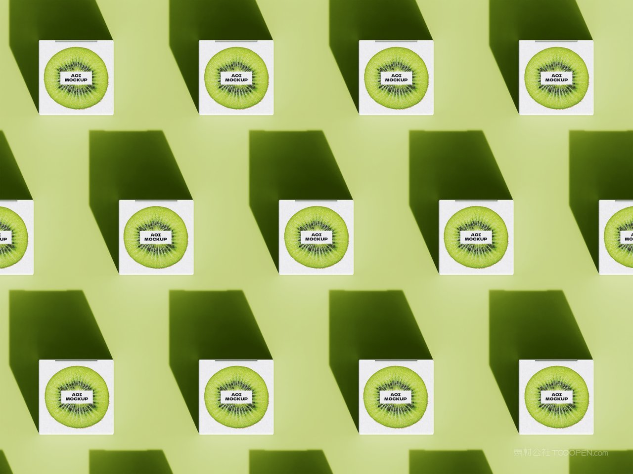 【2143期】距阵方形等距纸盒包装样机 (2)