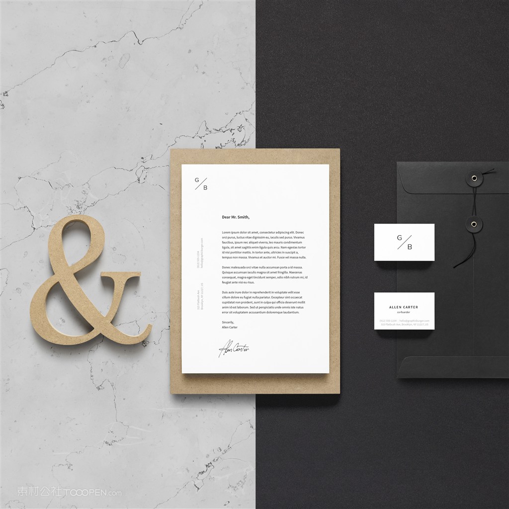 简约商务vi样机